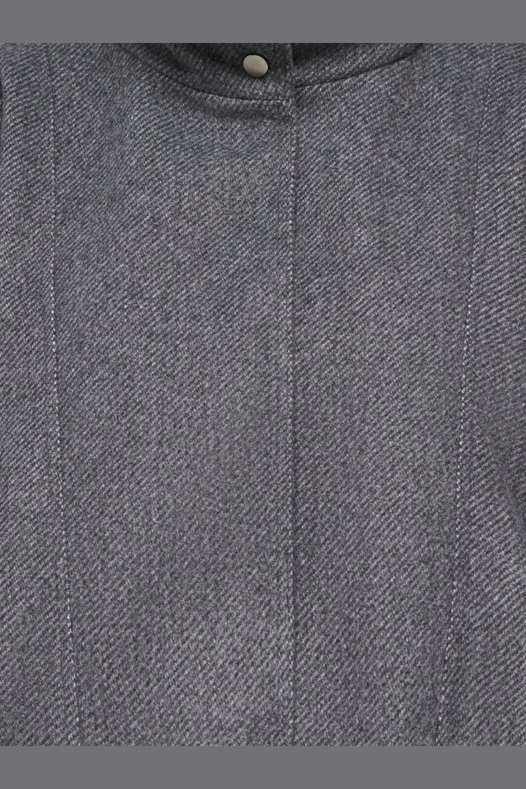 Only - Onlasta High Collar Bomber Jacket - 5126953 Dark Grey Melange