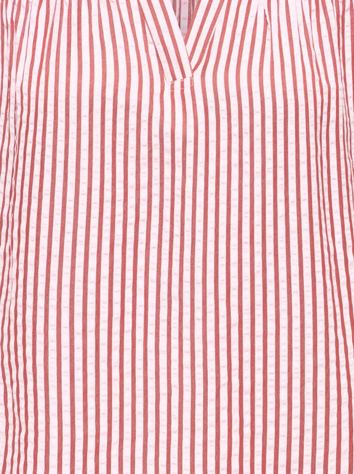 Only - Onlbari Sl Frill V-Neck Top - 5025186 Romance Rose W. Spice Apple Toppe 