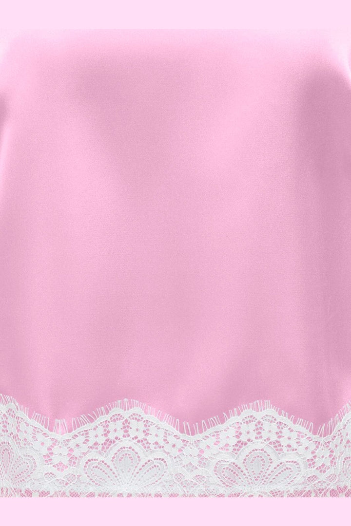Only - Onlbella Satin Lace Detail Top - 5116487 Pirouette White Lace