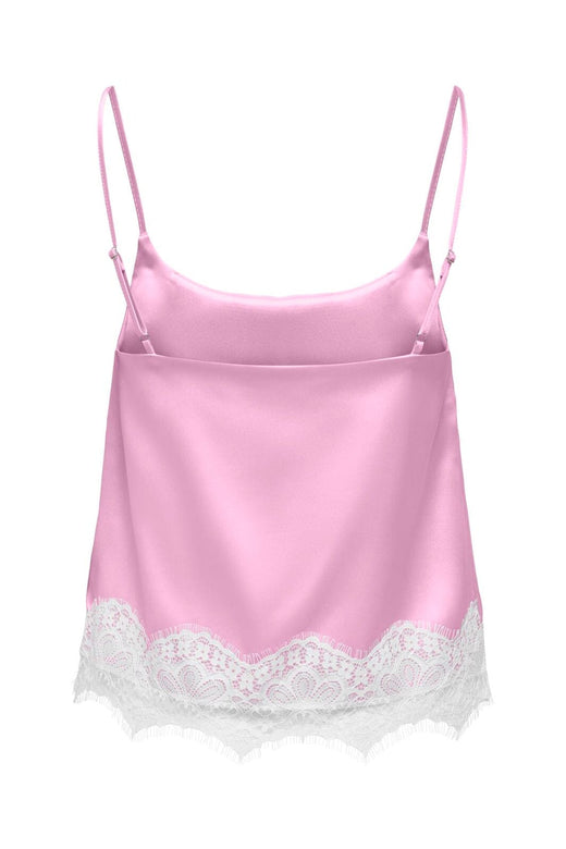 Only - Onlbella Satin Lace Detail Top - 5116487 Pirouette White Lace