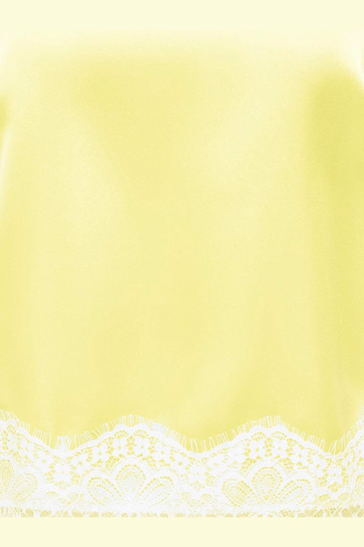Only - Onlbella Satin Lace Detail Top - 5123155 Double Cream White Lace