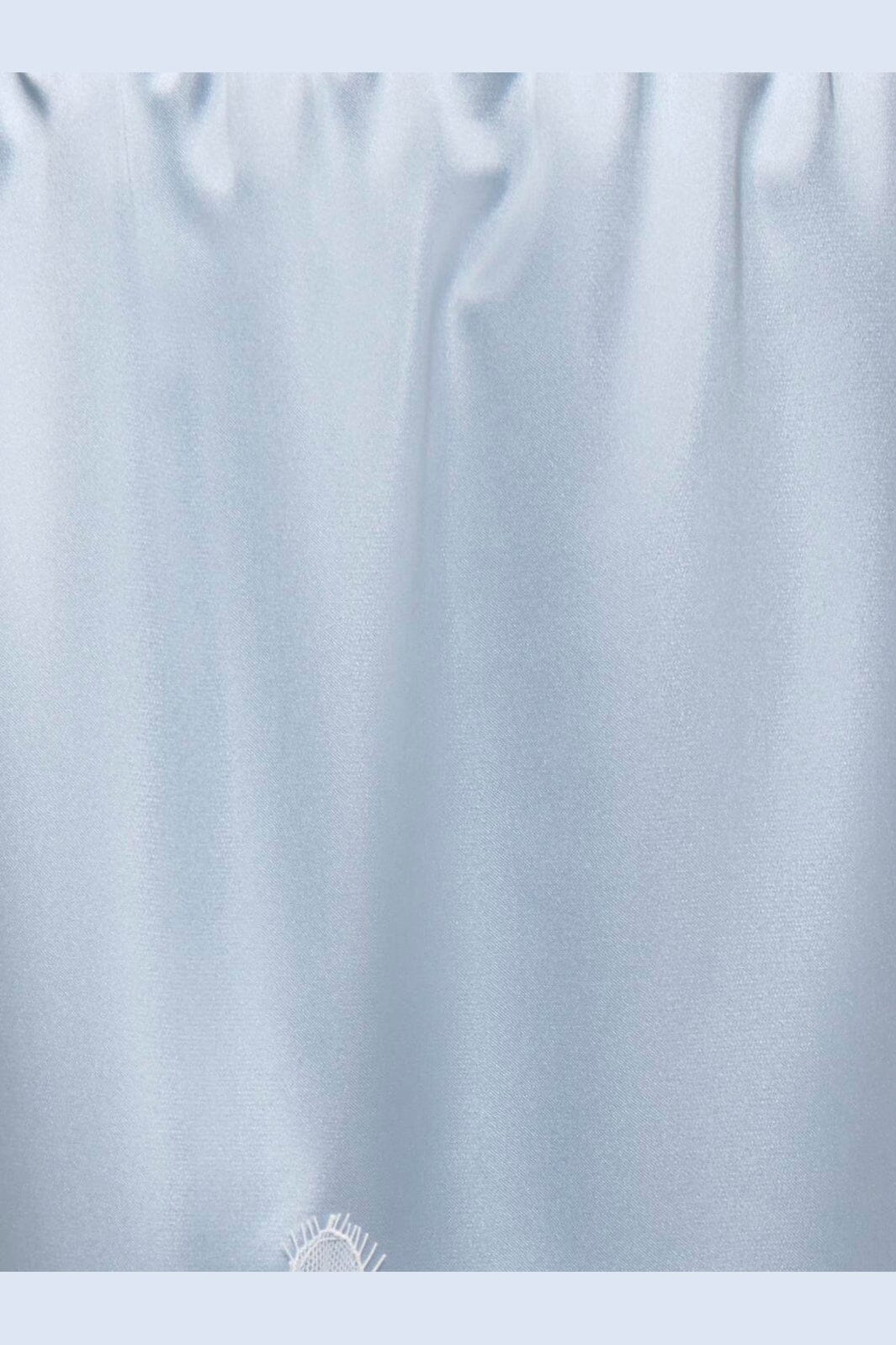 Only - Onlbella Short Satin Lace Skirt - 5128353 Niagara Mist White Lace