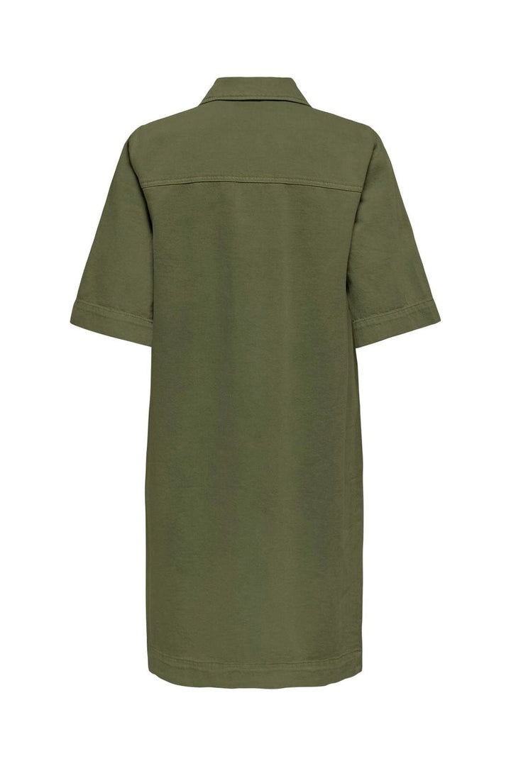 Only - Onlbelle-Silla S/S Button Dress - 5120414 Kalamata