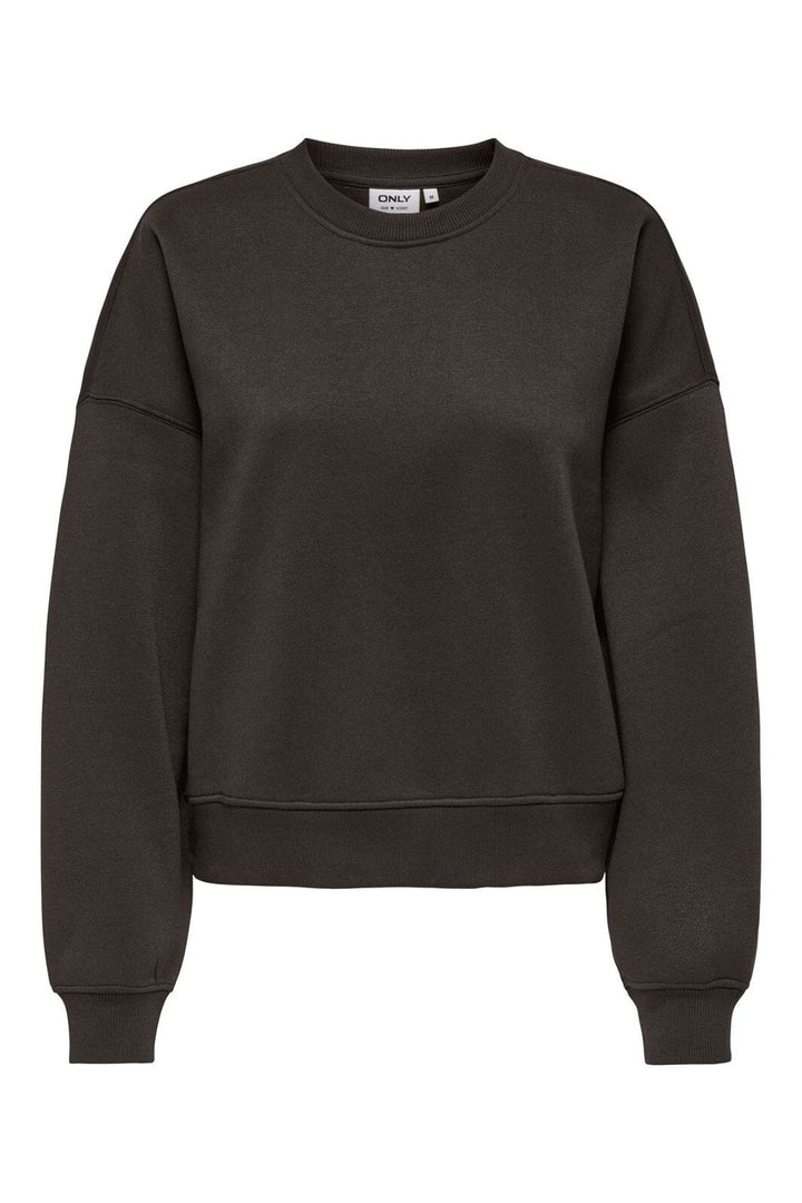 Only - Onlbest L/S Crew Neck Swt - 4807234 Chocolate Torte
