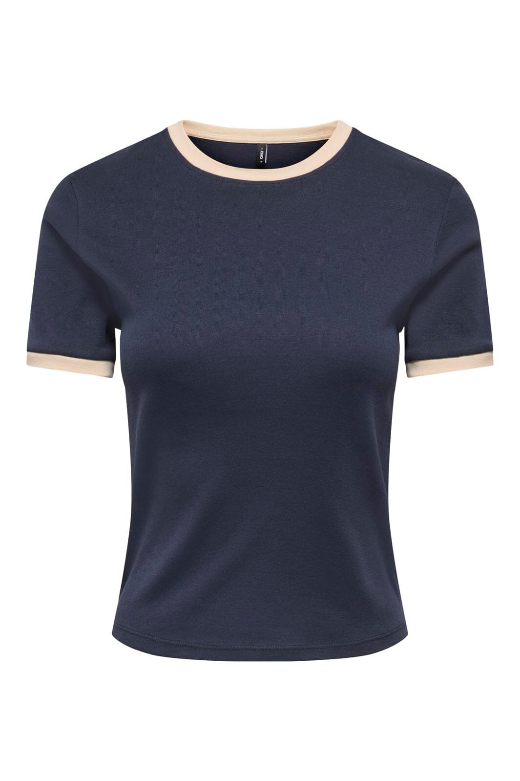 Only - Onlbina S/S Short Top Solid - 5189713 Night Sky Biscotfi Contrast