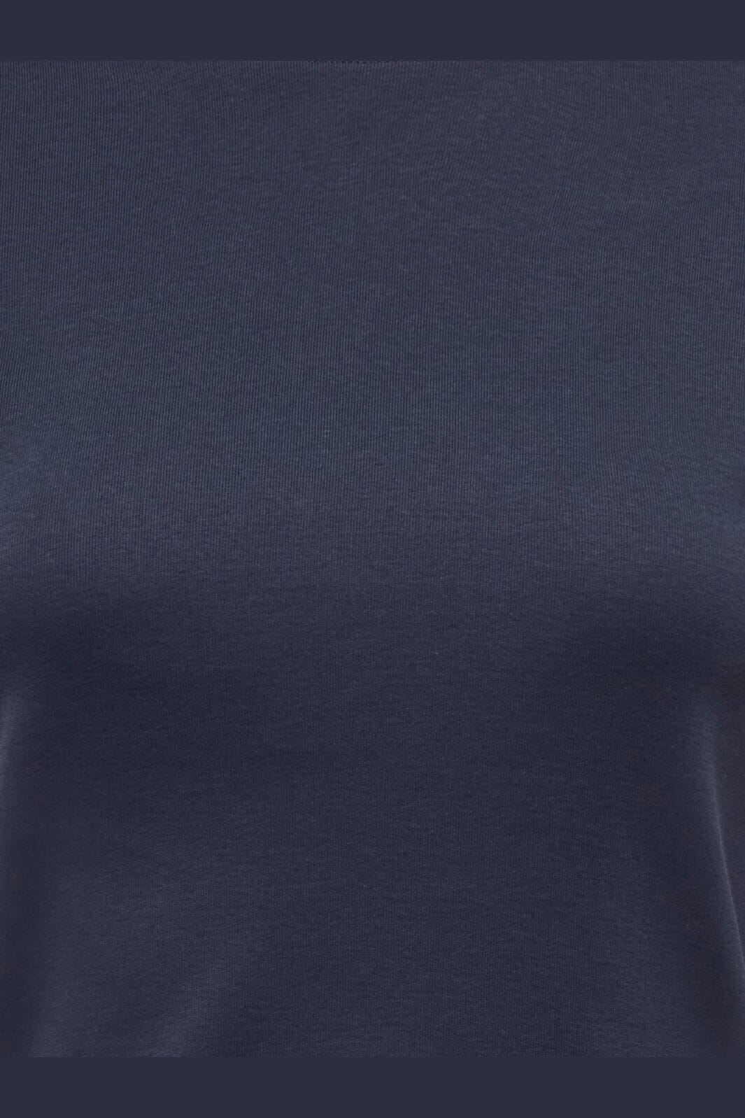 Only - Onlbina S/S Short Top Solid - 5189713 Night Sky Biscotfi Contrast