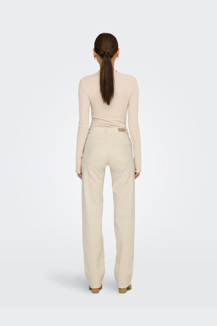 Only - Onlblush Mid Straight Dot - 4641414 Ecru