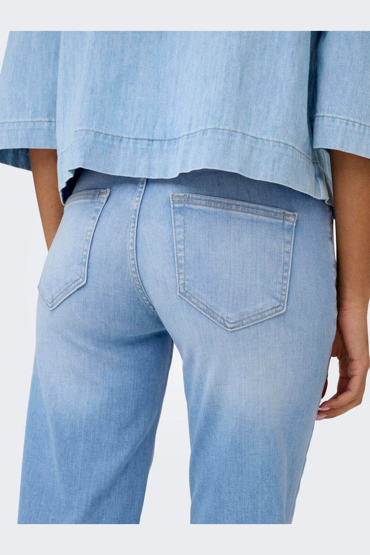 Only - Onlblush Mid Straight Rea828 - 4921487 Light Blue Denim
