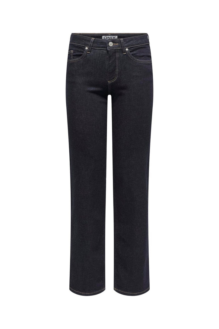 Only - Onlblush Mid Straight Tai774 - 4806104 Dark Blue Denim Rinse