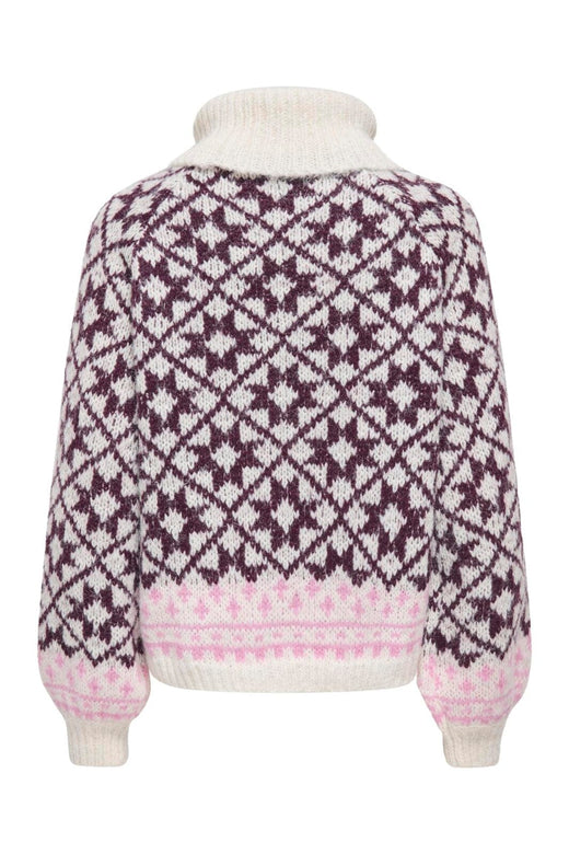 Only - Onlcaro Ls Rollneck Cc Knt - 5020732 Birch Fig/Cyclamen