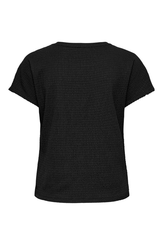Only - Onldebbie S/S Detail Top Cc - 5101392 Black