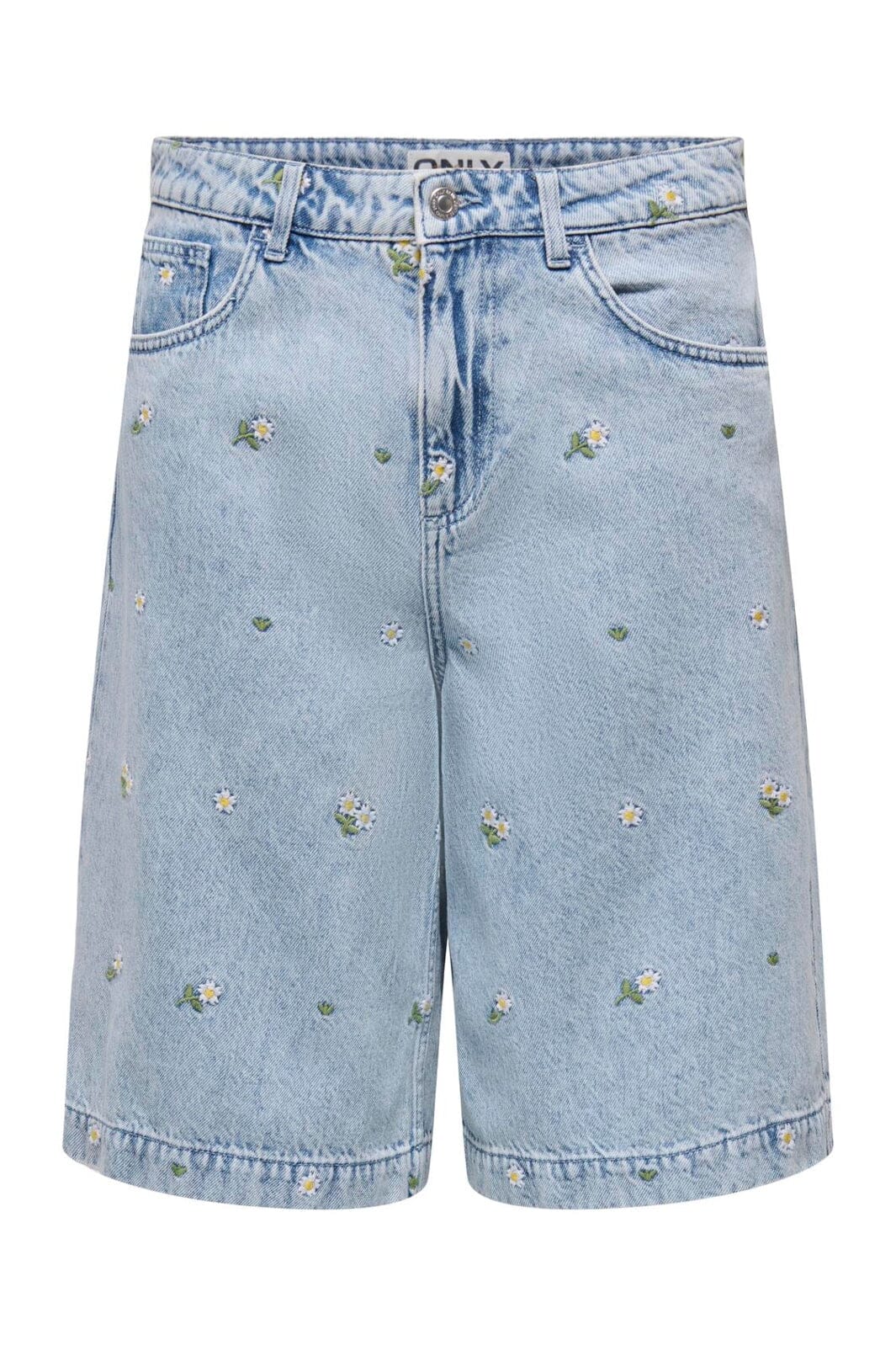 Only - Onldorsi-Cassie Emb Long Shorts Akm - 5031107 Light Blue Denim