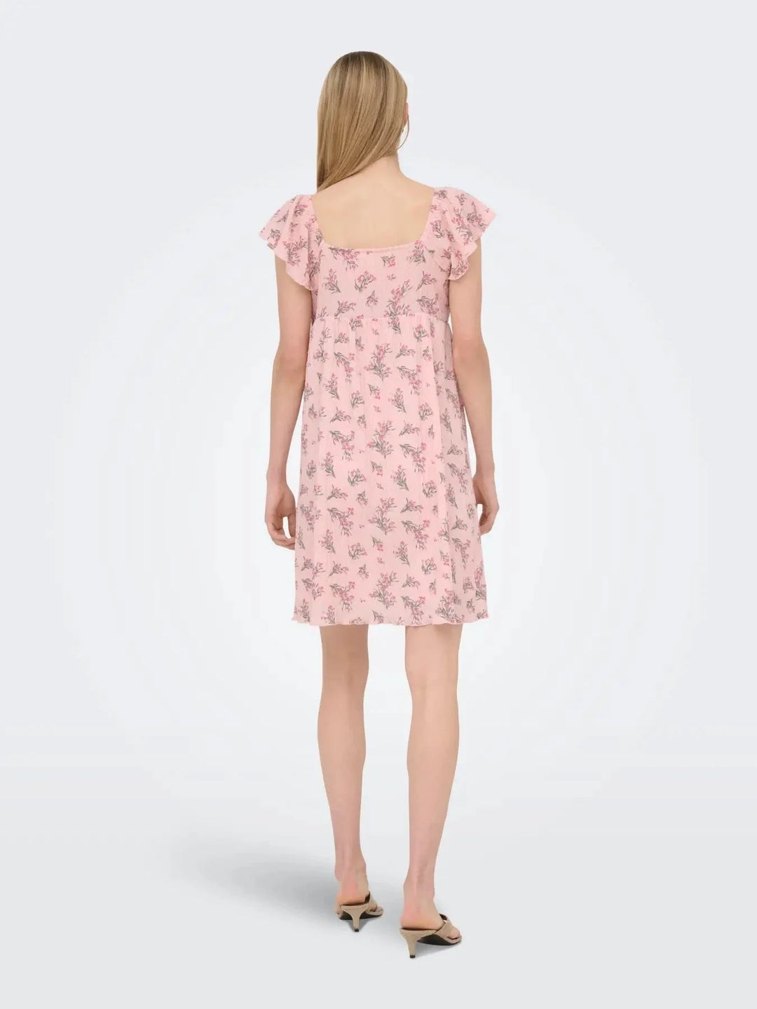 Only - Onldua Frill Sleeve Dress - 5065813 Pale Lilac (Cindy) Floral Laurel Whreat Kjoler 