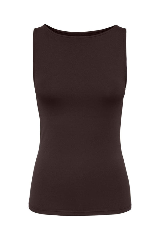 Only - Onlea S/L Boatneck Top - 5203216 Chocolate Torte