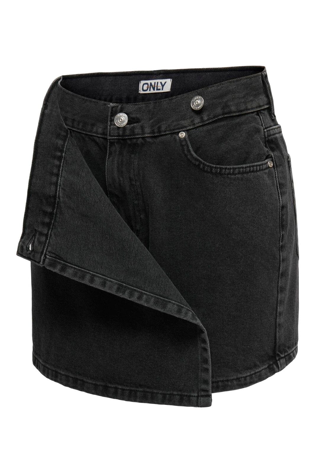 Only - Onlellie Reg Skort Tai - 4988428 Washed Black