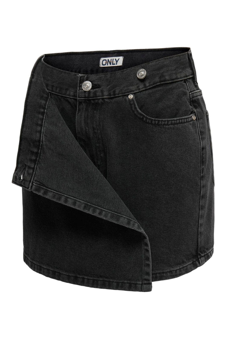 Only - Onlellie Reg Skort Tai - 4988428 Washed Black