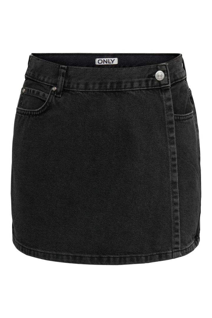Only - Onlellie Reg Skort Tai - 4988428 Washed Black