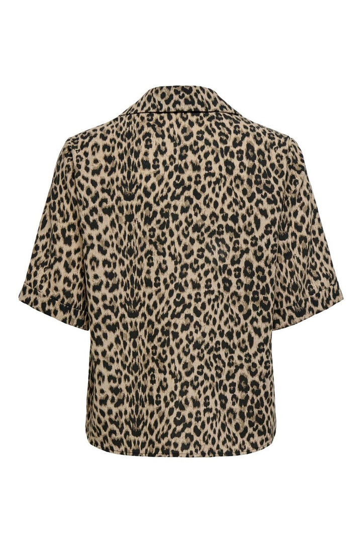 Only - Onlemmia S/S Button Shirt - 5078106 Black Leo