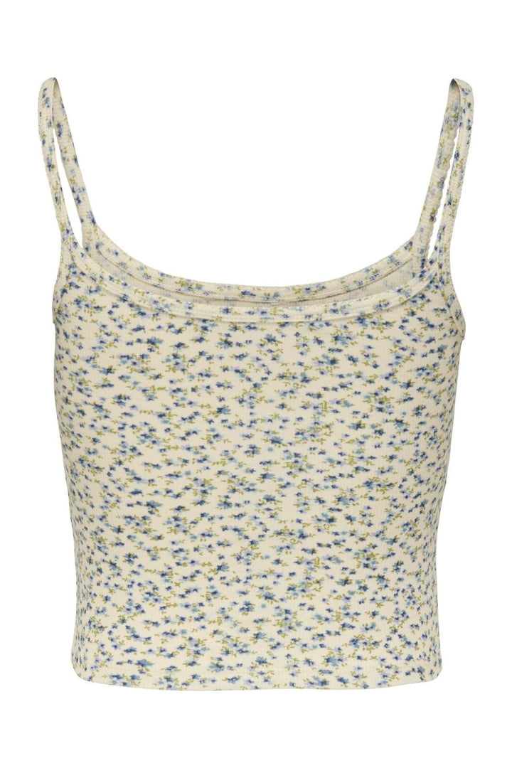 Only - Onleve Singlet Top - 4881074 Jet Stream Blue Flower