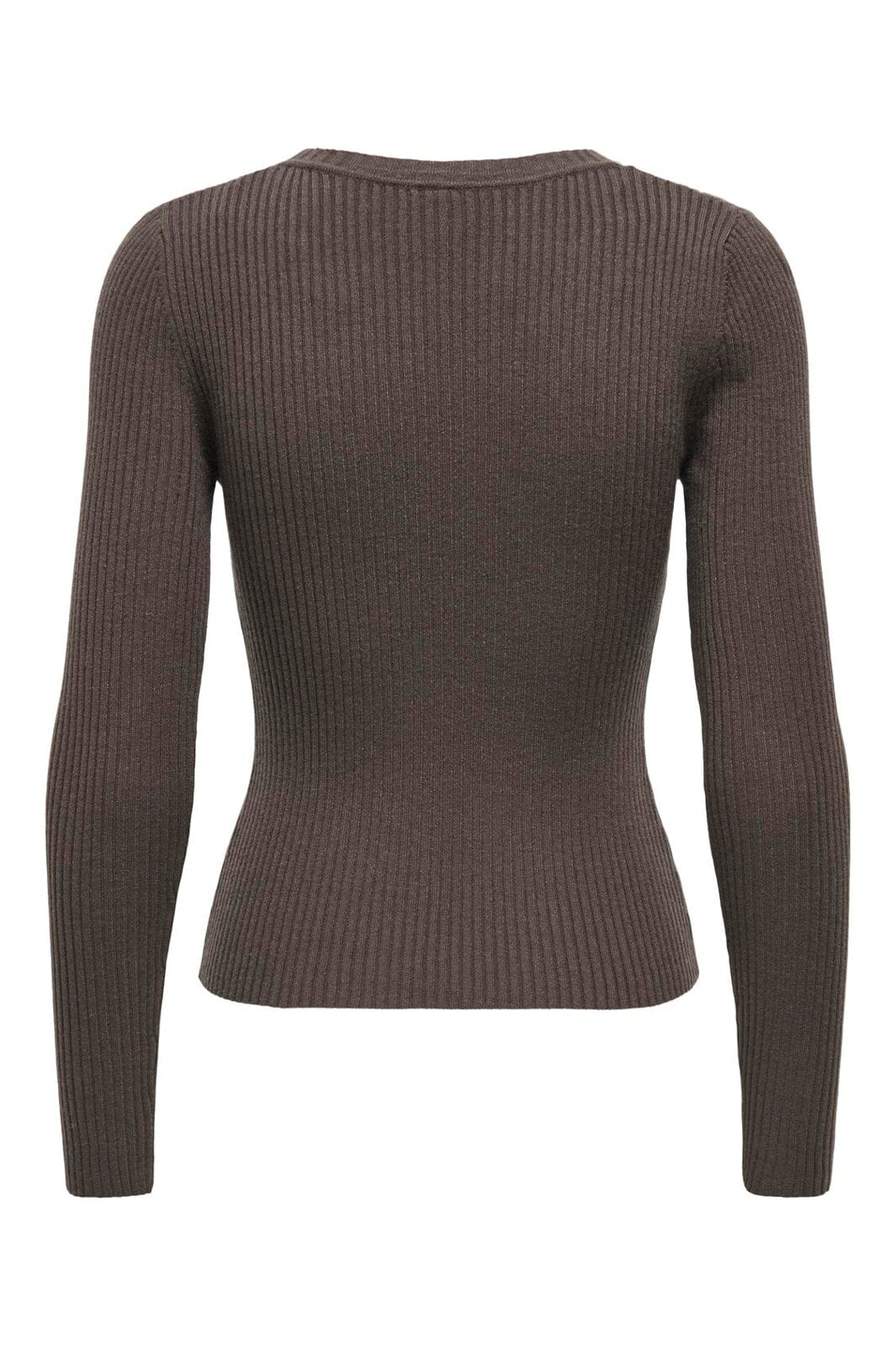 Only - Onlflou Ls Buckle O-Neck Cc Knt - 5086251 Chocolate Martini Gold Buckle