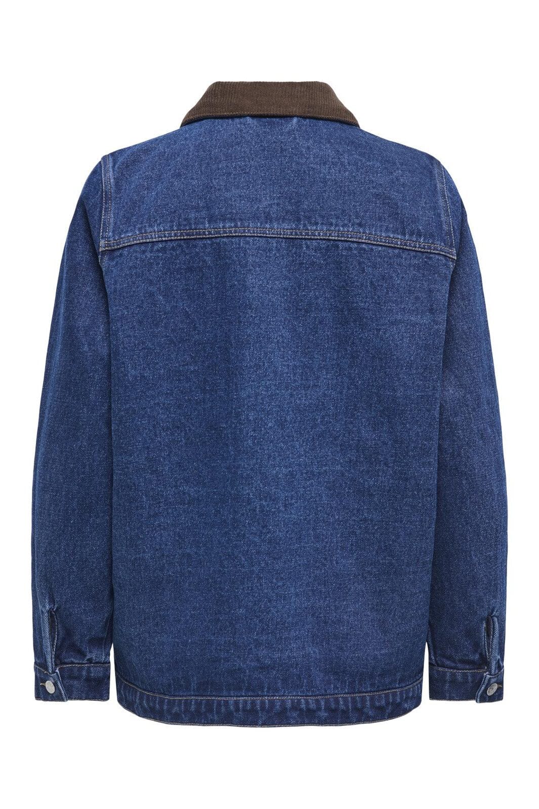 Only - Onlfrankie Ls Cord Ovs Jkt Gua - 4891459 Dark Blue Denim