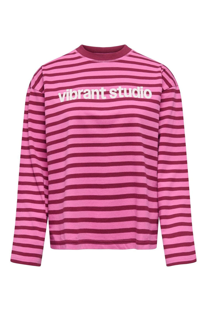 Only - Onlfreja L/S Stripe Top - 5060253 Fiji Flower Rumba (Ida) Print Vibrant