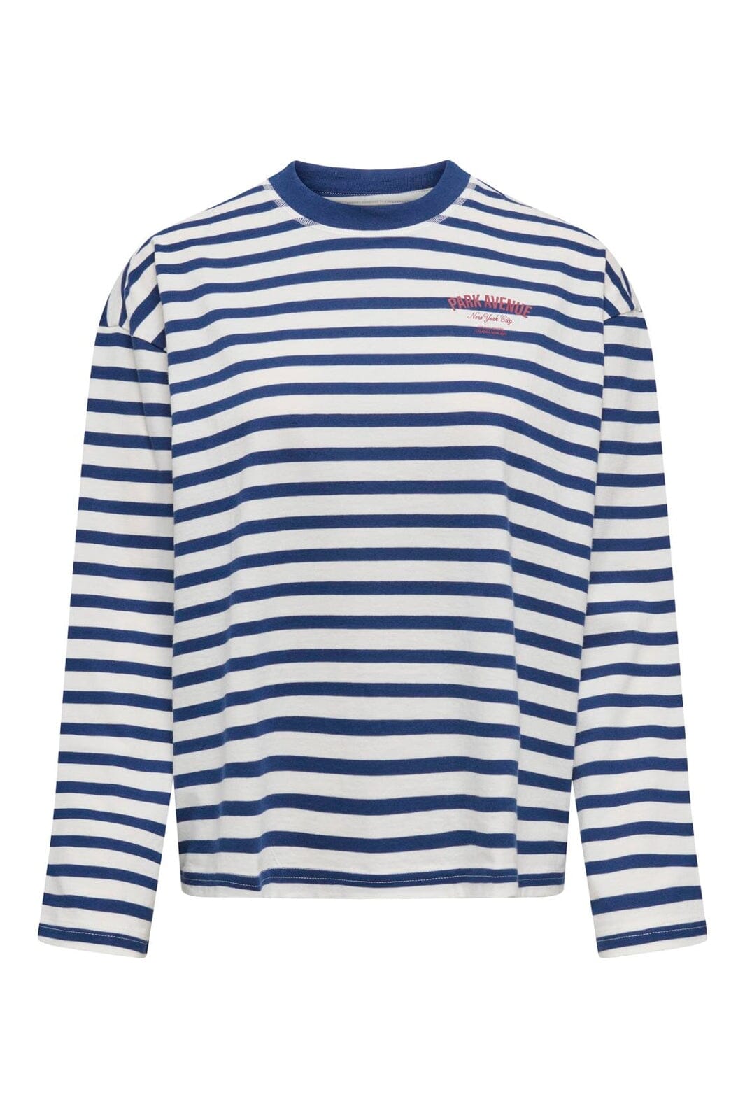 Only - Onlfreja L/S Stripe Top - 5060254 Cloud Dancer Navy (Ida) Print Park