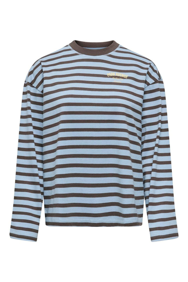 Only - Onlfreja L/S Stripe Top - 5060270 Cashmere Blue Bracken (Ida) Print Park