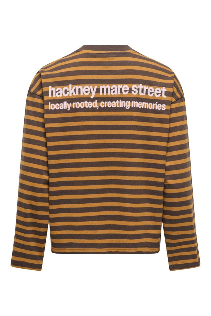 Only - Onlfreja L/S Stripe Top Cc - 5060271 Bracken Buckthorn (Ida) Print Vibrant