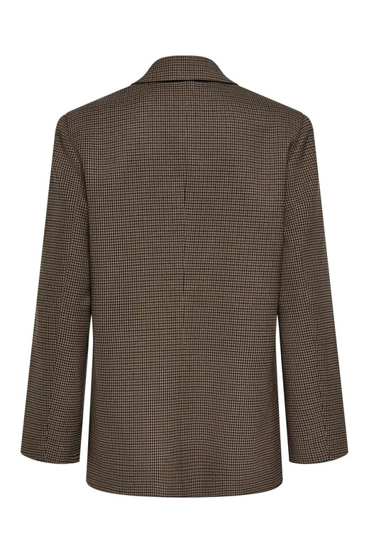 Only - Onlgilla L/S Slit Check Blazer Tlr - 5183851 Walnut Naval Academy