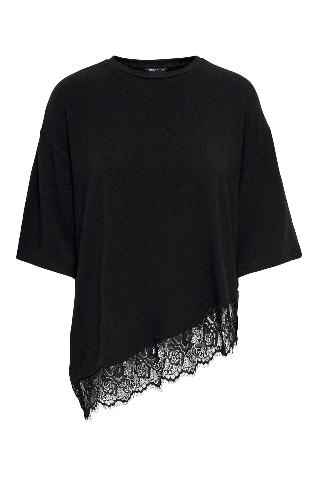 Only - Onlglamour S/S Lace T-Shirt - 5202701 Black Black Lace