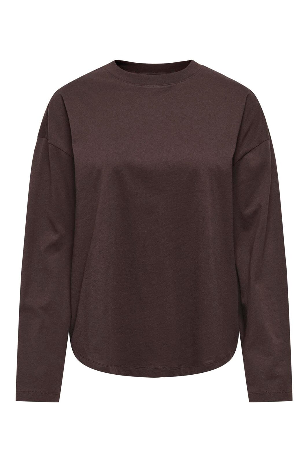 Only - Onlhappy L/S O-Neck Tee - 5102898 Coffee Bean