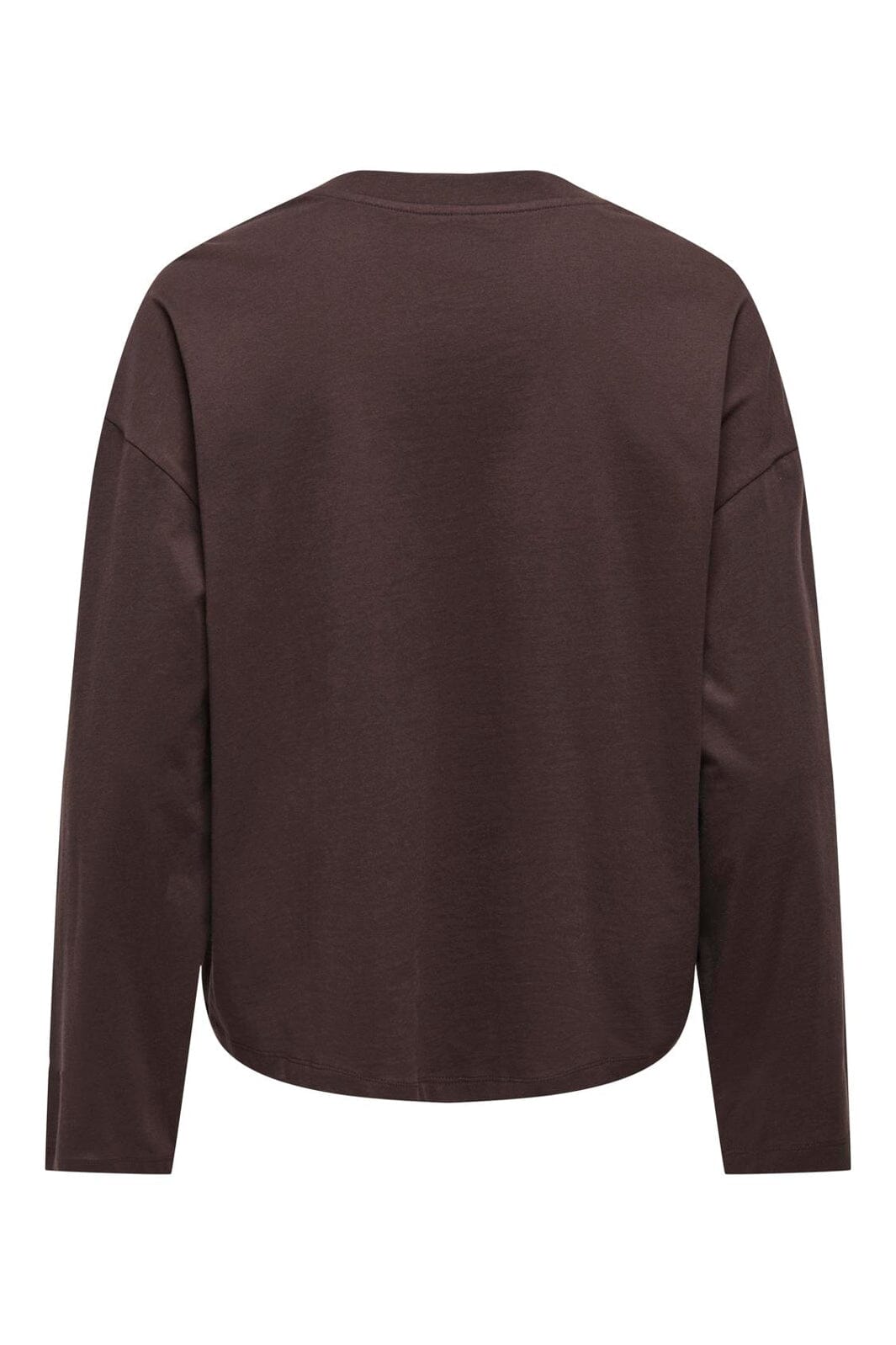 Only - Onlhappy L/S O-Neck Tee - 5102898 Coffee Bean