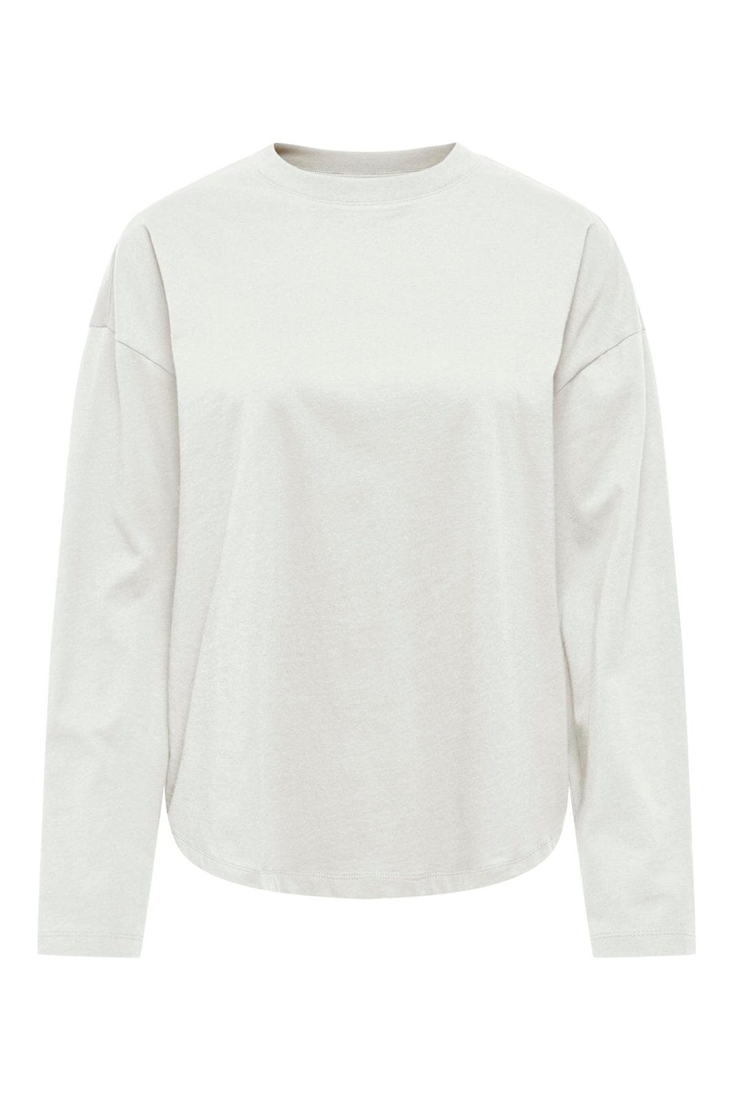 Only - Onlhappy L/S O-Neck Tee - 5121620 Cloud Dancer