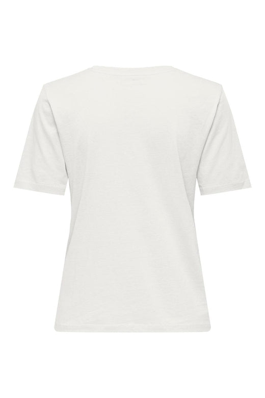 Only - Onlhappy S/S O-Neck Tee Pr - 5065221 Cloud Dancer