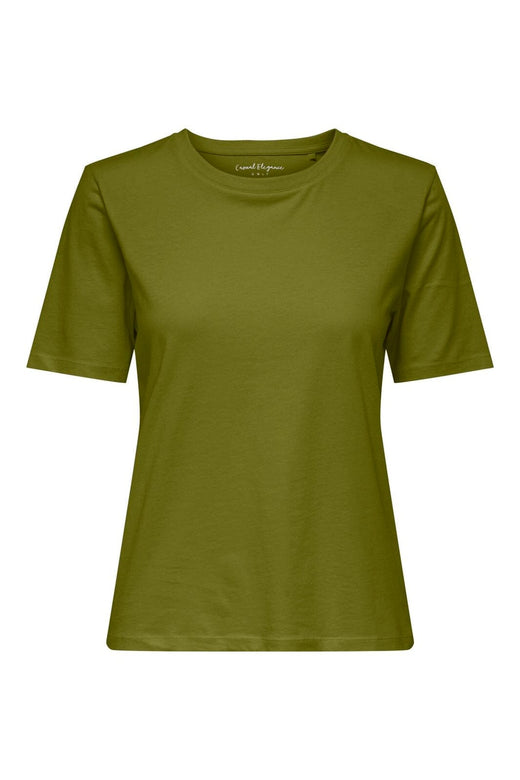 Only - Onlhappy S/S O-Neck Tee Pr - 5103655 Cardamom Seed