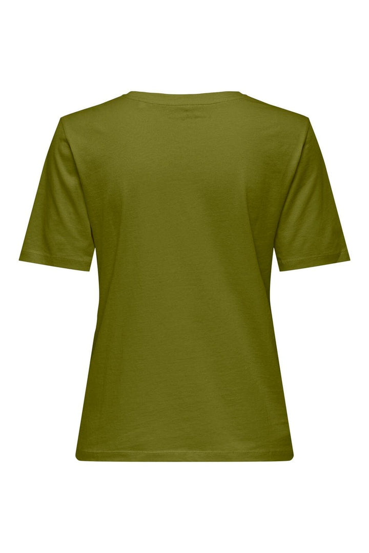 Only - Onlhappy S/S O-Neck Tee Pr - 5103655 Cardamom Seed