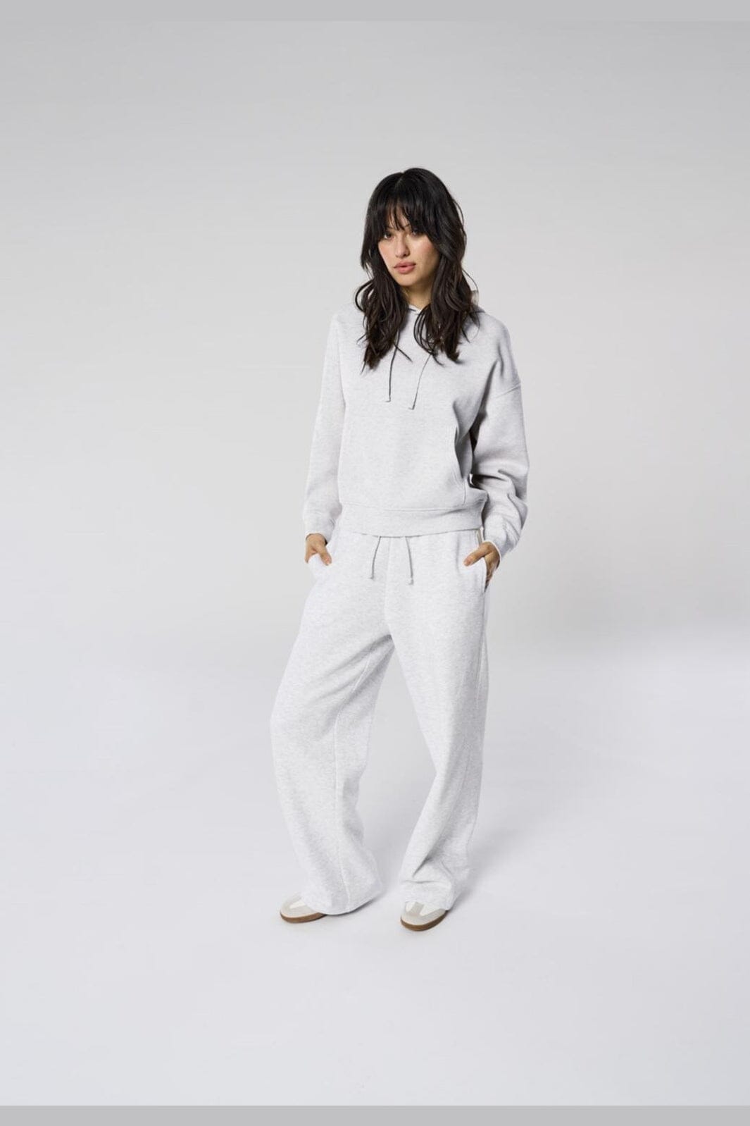 Only - Onlhappy Straight Pant Swt - 5199578 Light Grey Melange