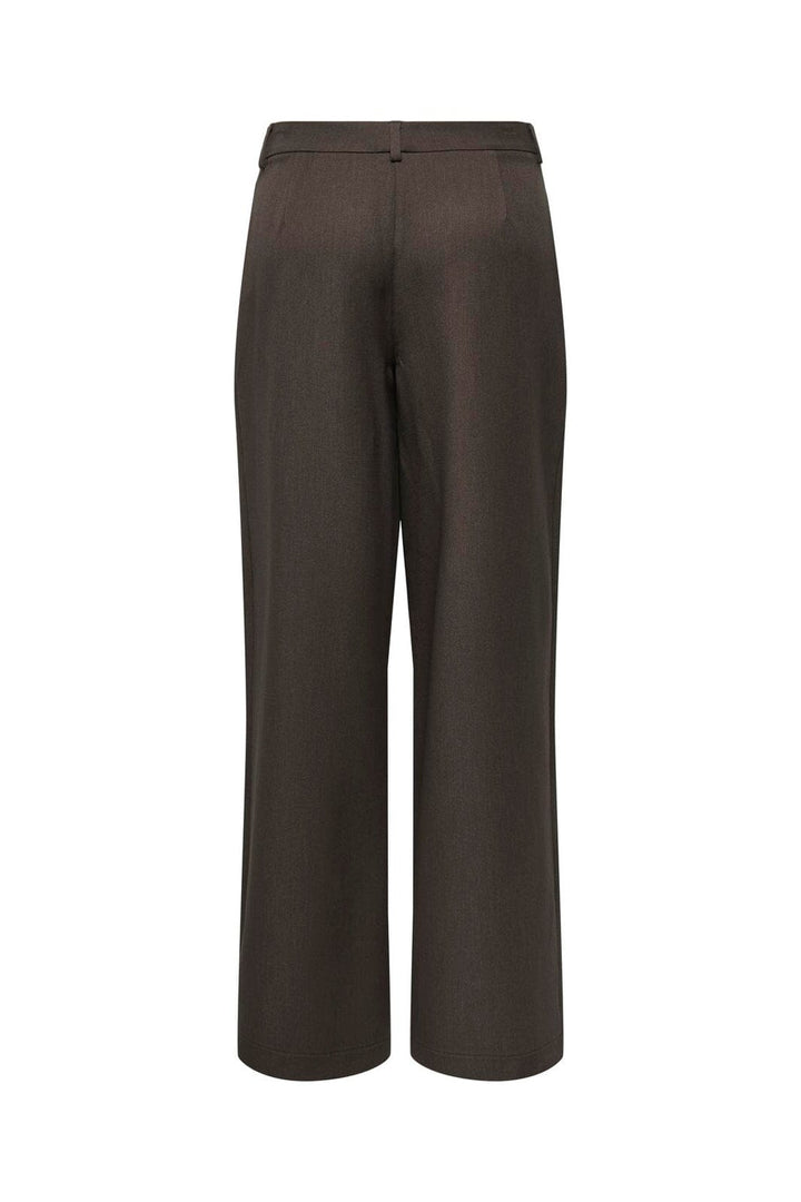 Only - Onlhattie Pleat Str Pant Tlr - 4985630 Chocolate Torte Melange
