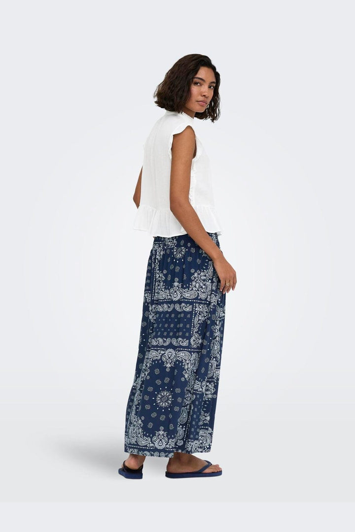 Only - Onlhenny S/L Frill Button Top - 5020894 Bright White