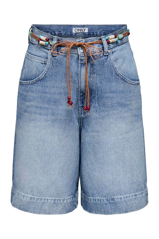 Only - Onlhollie Belt Shorts Azg - 5121055 Medium Blue Denim Belt