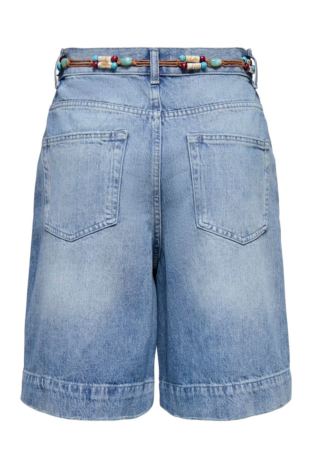 Only - Onlhollie Belt Shorts Azg - 5121055 Medium Blue Denim Belt