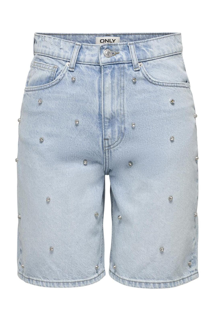 Only - Onlhope Rhs Loose Long Shorts Azg - 4720188 Light Blue Denim