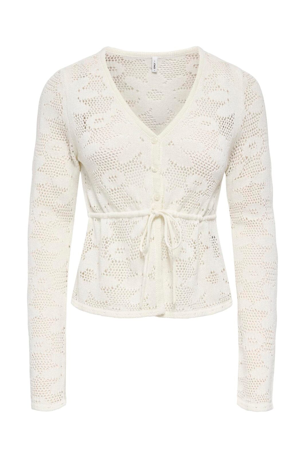 Only - Onlisabel Life Ls Fitted Cardigan Cc Knt - 4972383 Birch Dtm Button