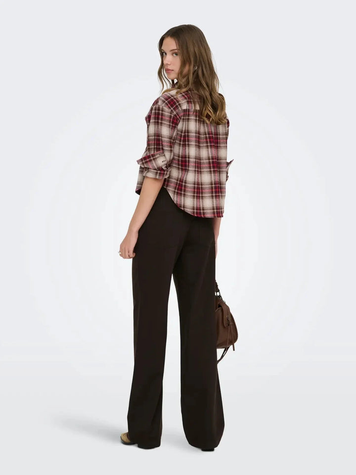 Only - Onljuicy-Soft Wide Pant - 5003385 Black Coffee Bukser 