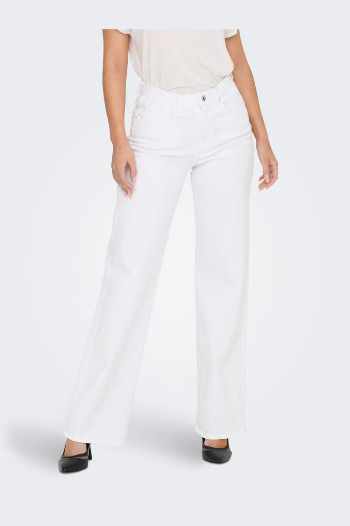 Only - Onljuicy Wide Leg Rea - 4168130 White