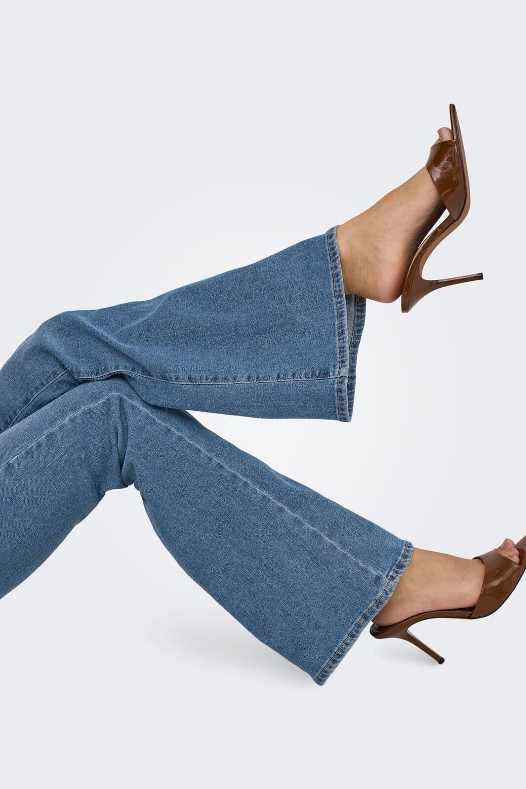 Only - Onllana Retro Flared Box - 4893232 Light Blue Denim