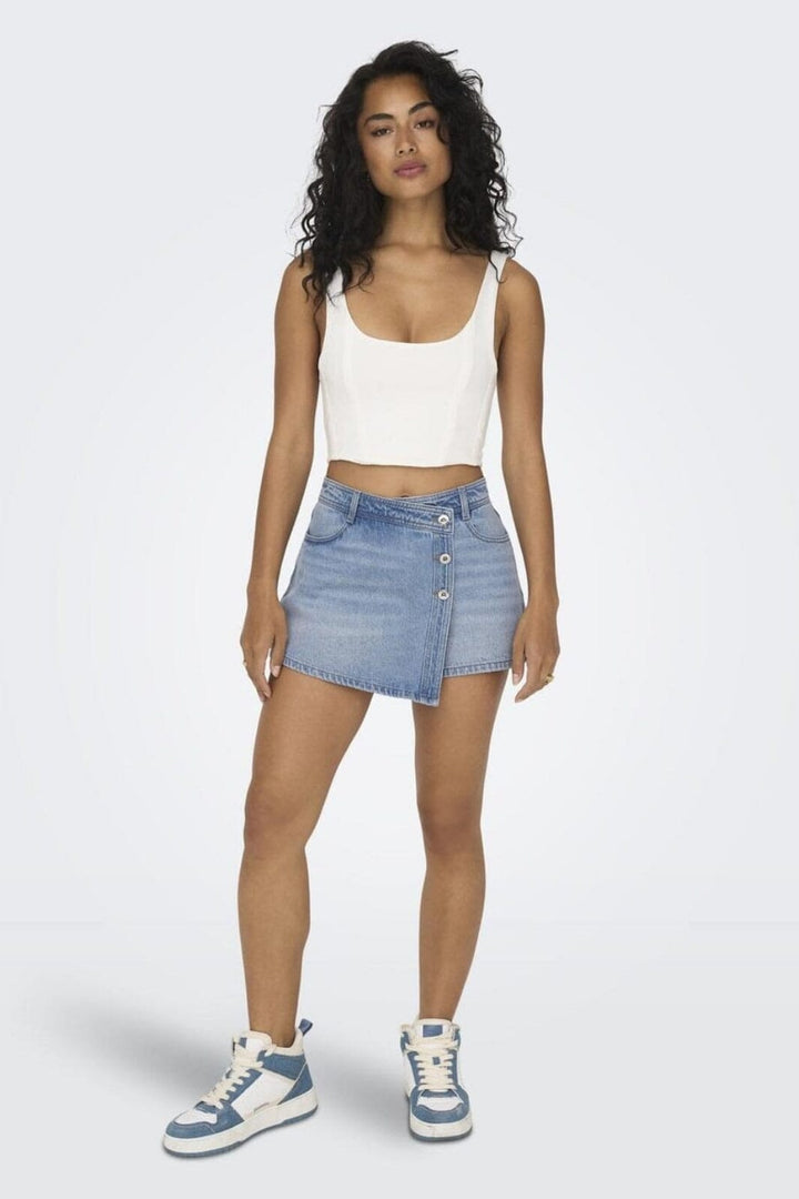 Only - Onllesly Reg Lb Skort - 3876358 Light Blue Denim