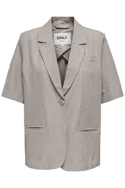 Only - Onllinda Life S/S Mel Ovs Blazer Tlr 15351132 - 4783817 - Fungi W Melange