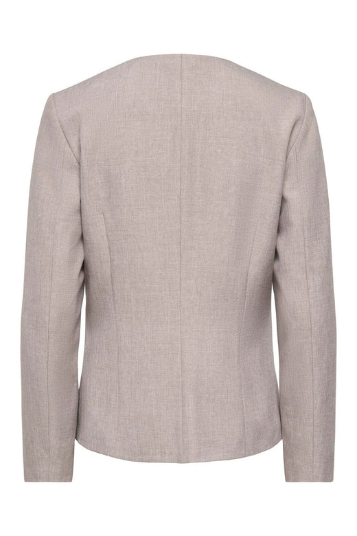 Only - Onllinda L/S O-Neck Fitted Blazer Tlr - 5111142 Fungi Melange